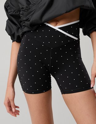 OFFLINE By Aerie Real Me Tipped Crossover High Waisted 5" Bike Short