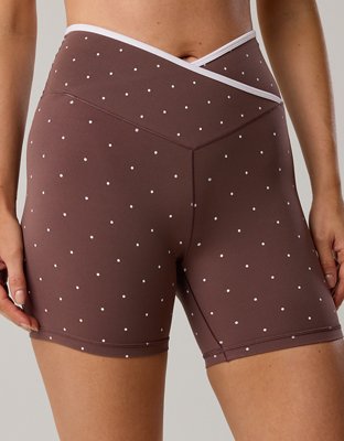 OFFLINE By Aerie Real Me Tipped Crossover High Waisted 5" Bike Short