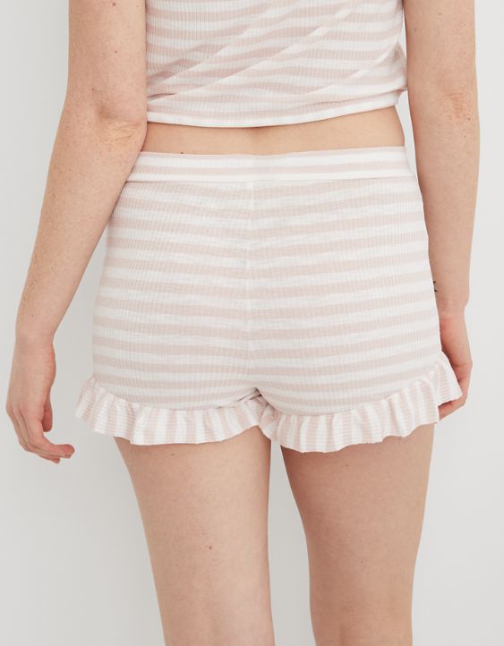 Aerie Real Soft® Ribbed Ruffle Skivvie