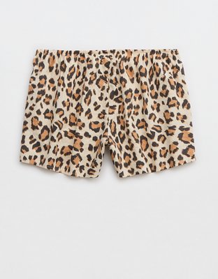 Aerie Leopard Seersucker Boxer