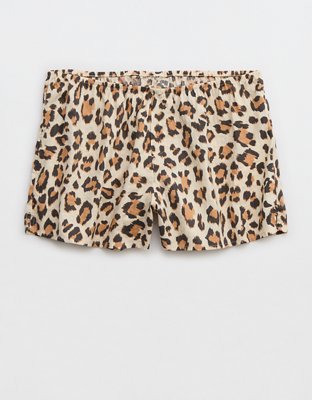 Трусы-боксеры Leopard Seersucker — Aerie — фото 3