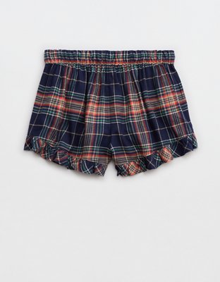 Aerie Flannel Ruffle Boxer