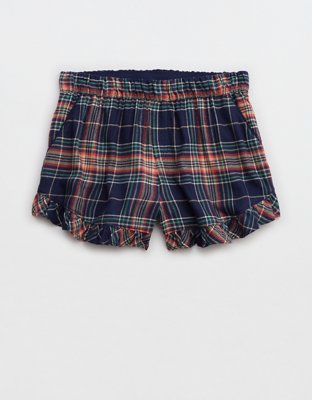 Aerie Cindy Lou Who Flannel Ruffle Boxer