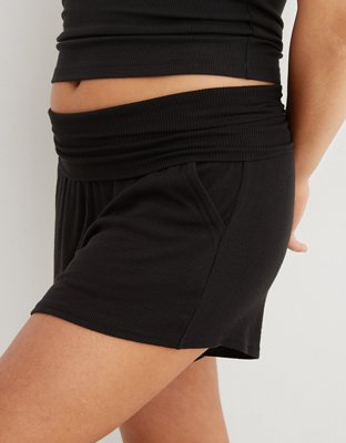 Aerie ribbed 2025 sleep shorts