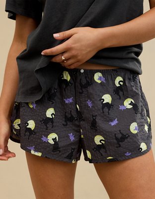 Aerie Halloween Off-Duty Seersucker Boxer