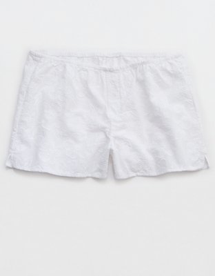 Aerie Off-Duty Embroidered Cotton Boxer