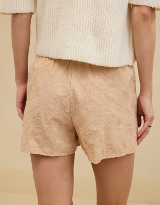 Aerie Off-Duty Embroidered Cotton Boxer