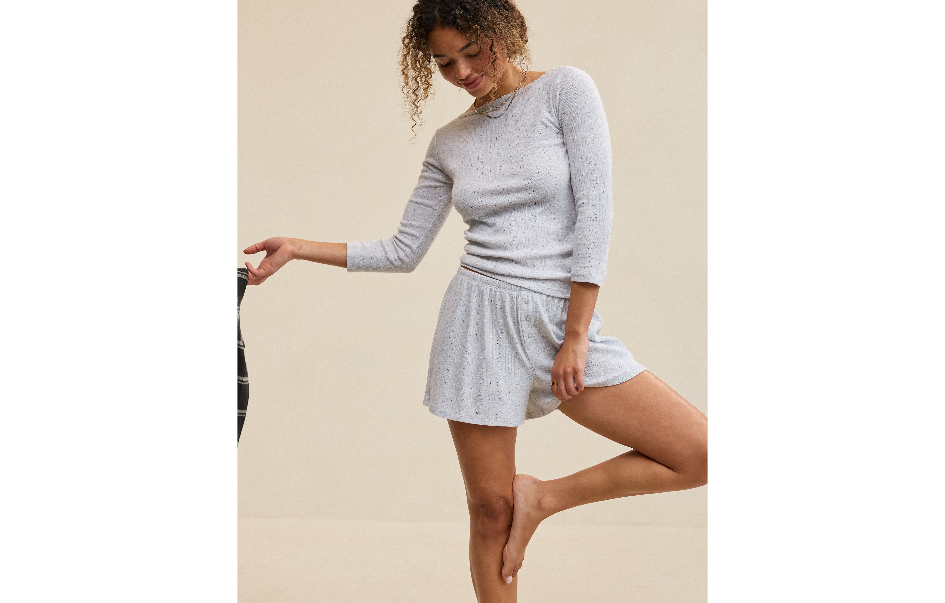 Aerie Pointelle PJ Short