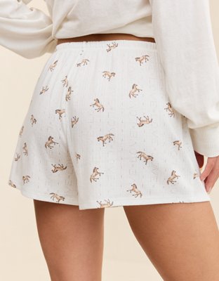 OVERSLEPT by Aerie Pointelle PJ Short