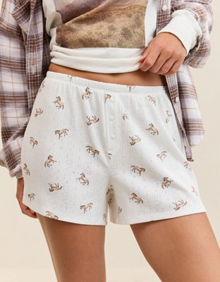 OVERSLEPT by Aerie Pointelle PJ Short