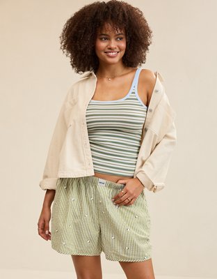 Aerie Seersucker Boy Boxer