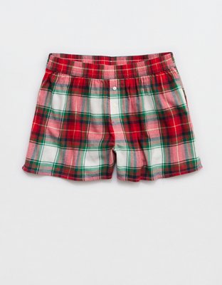 Aerie Flannel Girl Boxer