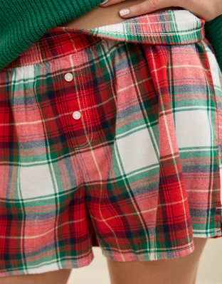 Aerie Flannel Girl Boxer