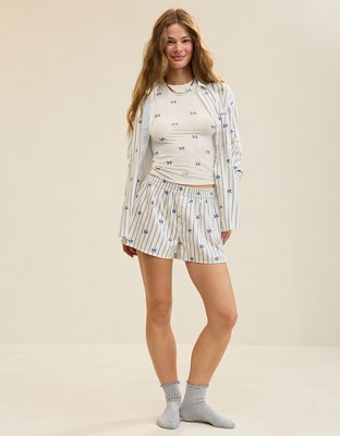 Aerie Flannel Girl Boxer