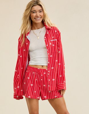 Aerie Flannel Girl Boxer