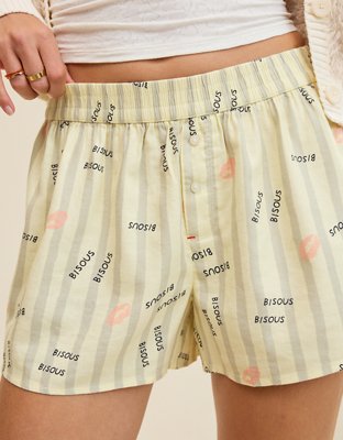Aerie Flannel Girl Boxer