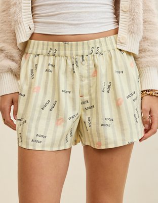 Aerie Flannel Girl Boxer