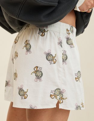 Aerie Flannel Girl Boxer