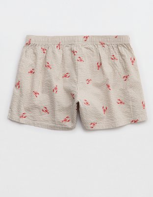 Aerie Around Town Seersucker Boxer