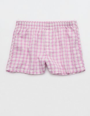 OVERSLEPT by Aerie Around Town Seersucker Boxer