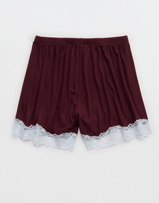 OVERSLEPT by Aerie Real Soft Ribbed Pajama Short