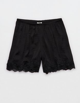 Aerie Night Out Satin Lace Boxer