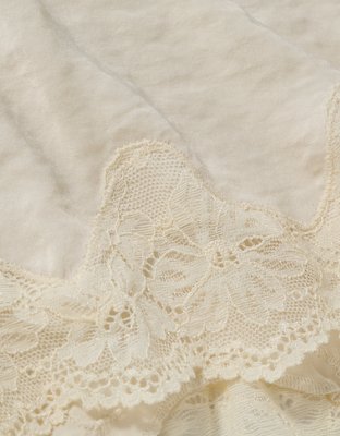 Aerie Night Out Satin Lace Boxer