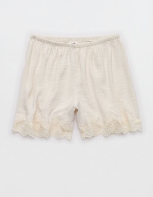 Aerie Night Out Satin Lace Boxer
