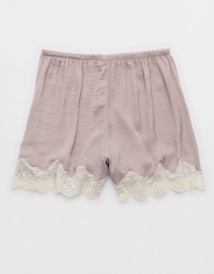 Aerie Night Out Satin Lace Boxer