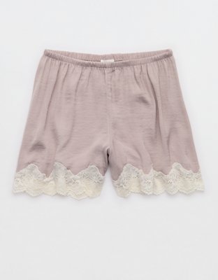 Aerie Night Out Satin Lace Boxer