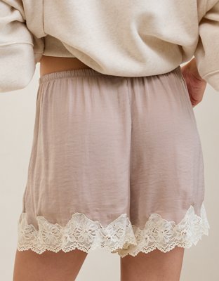 Aerie Night Out Satin Lace Boxer