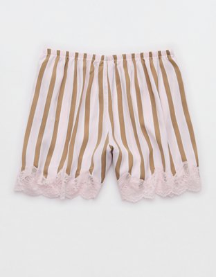 Aerie Night Out Satin Lace Boxer