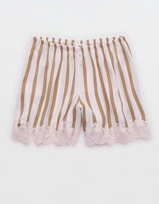 Aerie Night Out Satin Lace Boxer