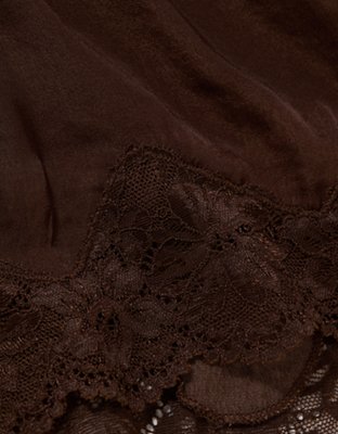 Aerie Night Out Satin Lace Boxer