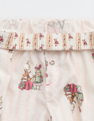 Aerie Checked Out Flannel Cindy Lou Boxer