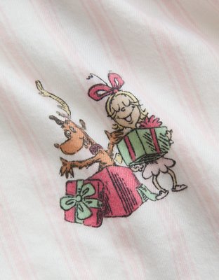 Aerie Checked Out Flannel Cindy Lou Boxer