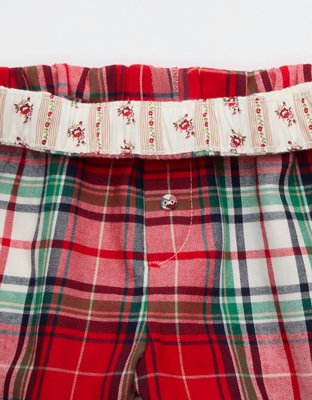 Aerie Checked Out Flannel Boxer