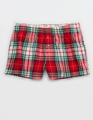 Aerie Checked Out Flannel Boxer