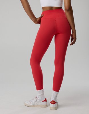 Женские леггинсы Ohio State Buckeyes Offline By Aerie Crossover, цвет: Яркий красный — фото 2