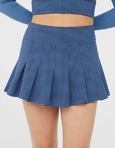 OFFLINE By Aerie Jacquard Pleated Mini Skirt
