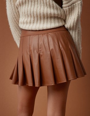 OFFLINE By Aerie Real Luxe Faux Leather Skort