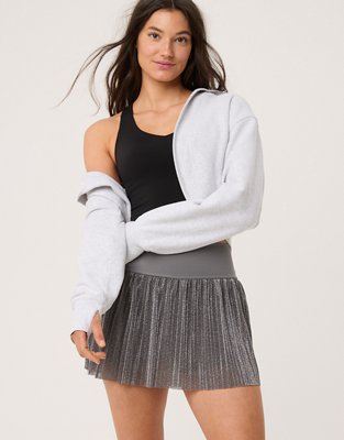 OFFLINE By Aerie Real Me Pleated Glitter Skort