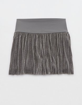 OFFLINE By Aerie Real Me Pleated Glitter Skort