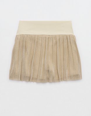 OFFLINE By Aerie Real Me Pleated Glitter Skort