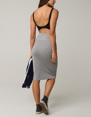 OFFLINE By Aerie The Hugger Midi Skirt