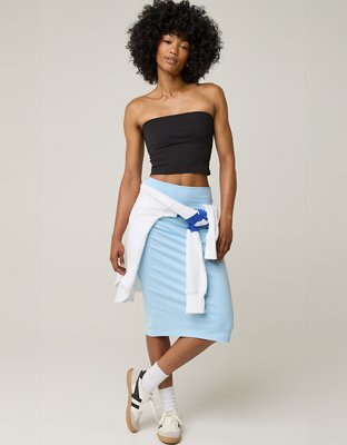 OFFLINE By Aerie The Hugger Midi Skirt