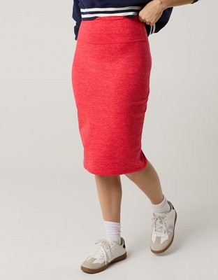 OFFLINE By Aerie The Hugger Midi Skirt