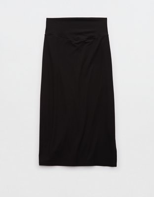 OFFLINE By Aerie Real Me XTRA Ribbed Midi Skirt