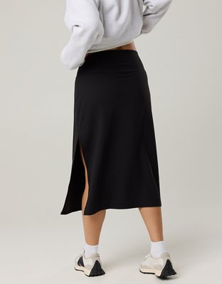 OFFLINE By Aerie Real Me XTRA Ribbed Midi Skirt
