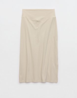 OFFLINE By Aerie Real Me XTRA Ribbed Midi Skirt